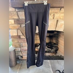 Black Athletic Pants Fleece Lined with Zipper Pockets
